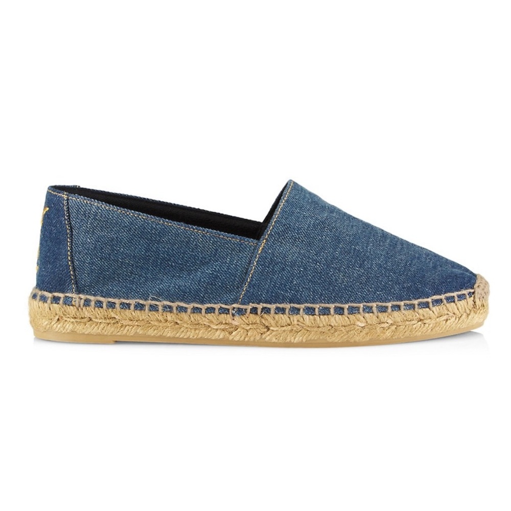 YSL Saint Laurent Denim Espadrilles Blue Women’s EU 40/US 10 $525